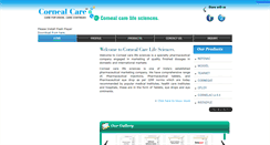 Desktop Screenshot of cornealcare.in
